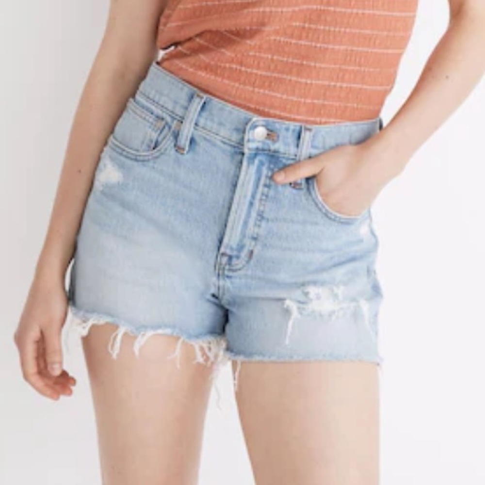 Madewell Light Blue Jean Shorts